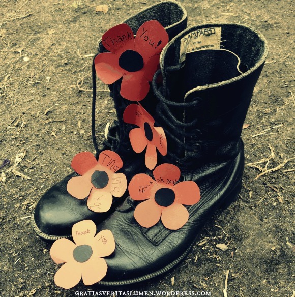 Rememberance Day 2014 Old Army Boots 2